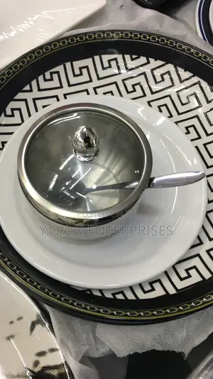 Steel Sugar Bowls With Glass Cover