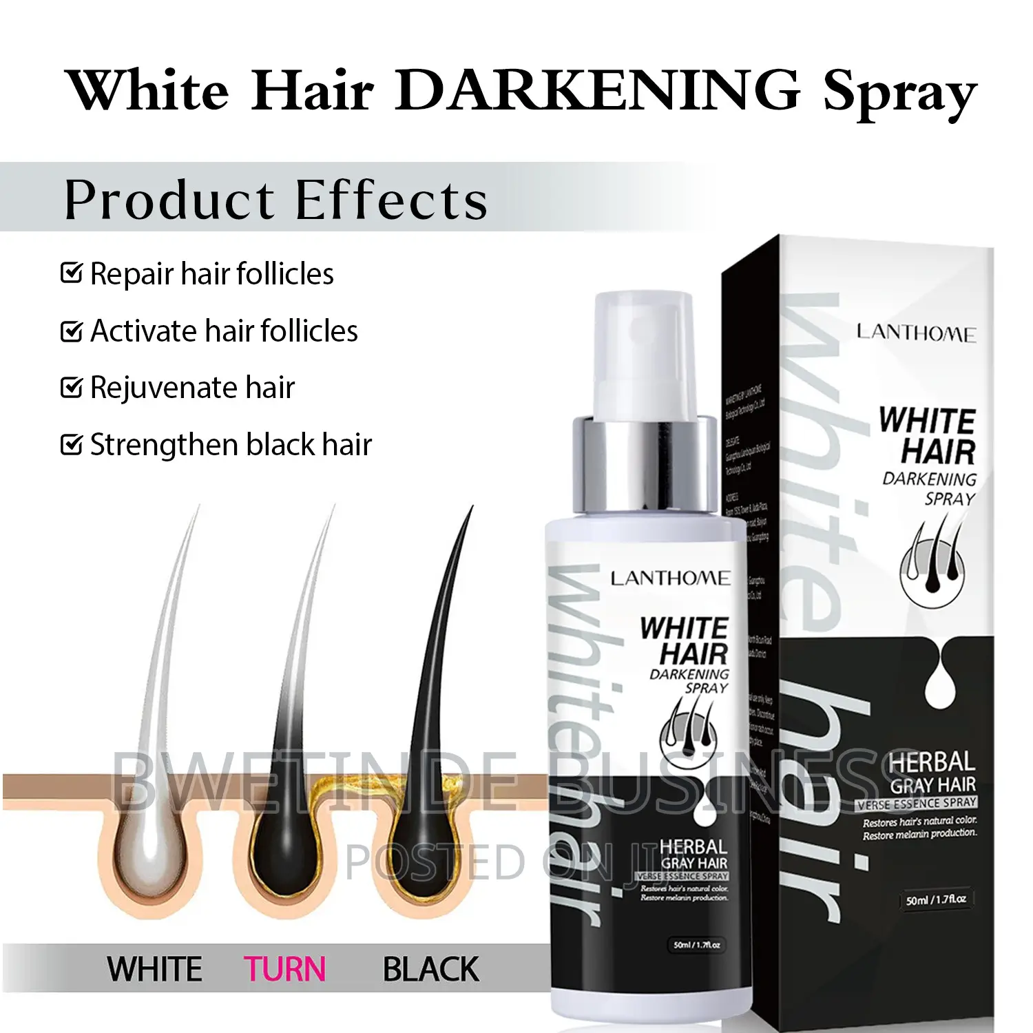 Anti Gray Hair Treatment Spray 50mls