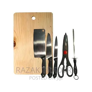 Pack of Chopping Board Set of Kitchen Knives