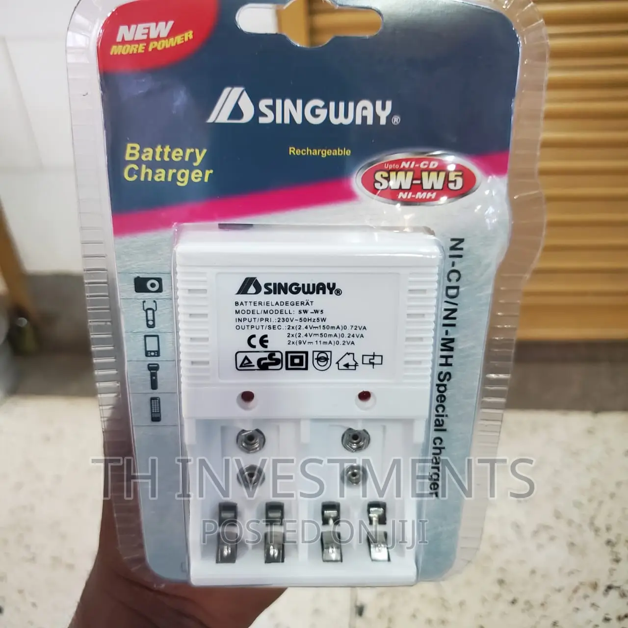 Battery Charger for 1.2v/Aa/Aaa/9v Batteries.