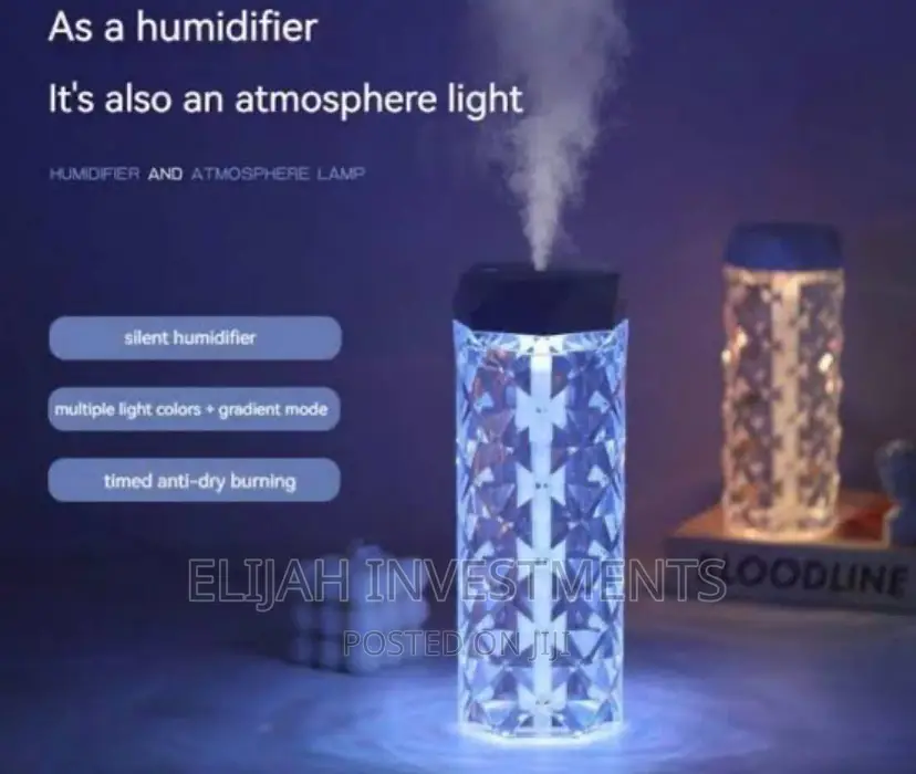 1 Litres Crystal Night Lamp Air Humidifier