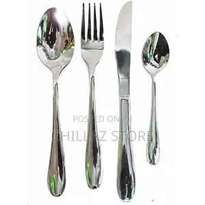 Stainless Steel Cutlery Set- 24pcs – Silver