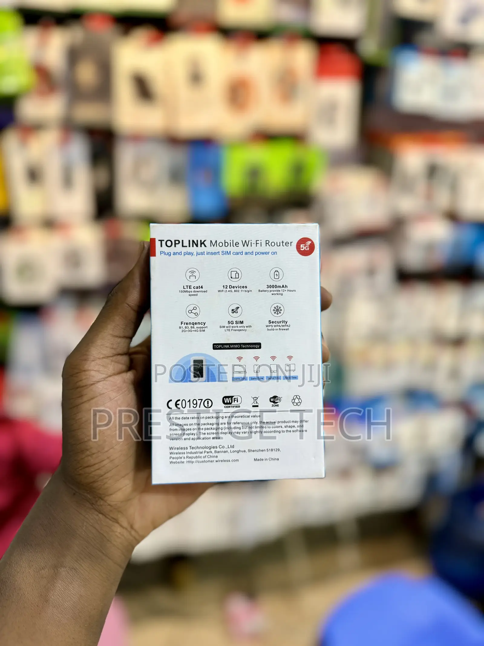 Toplink Mobile 5G Mifi Router With Upto 12 Hours Battery
