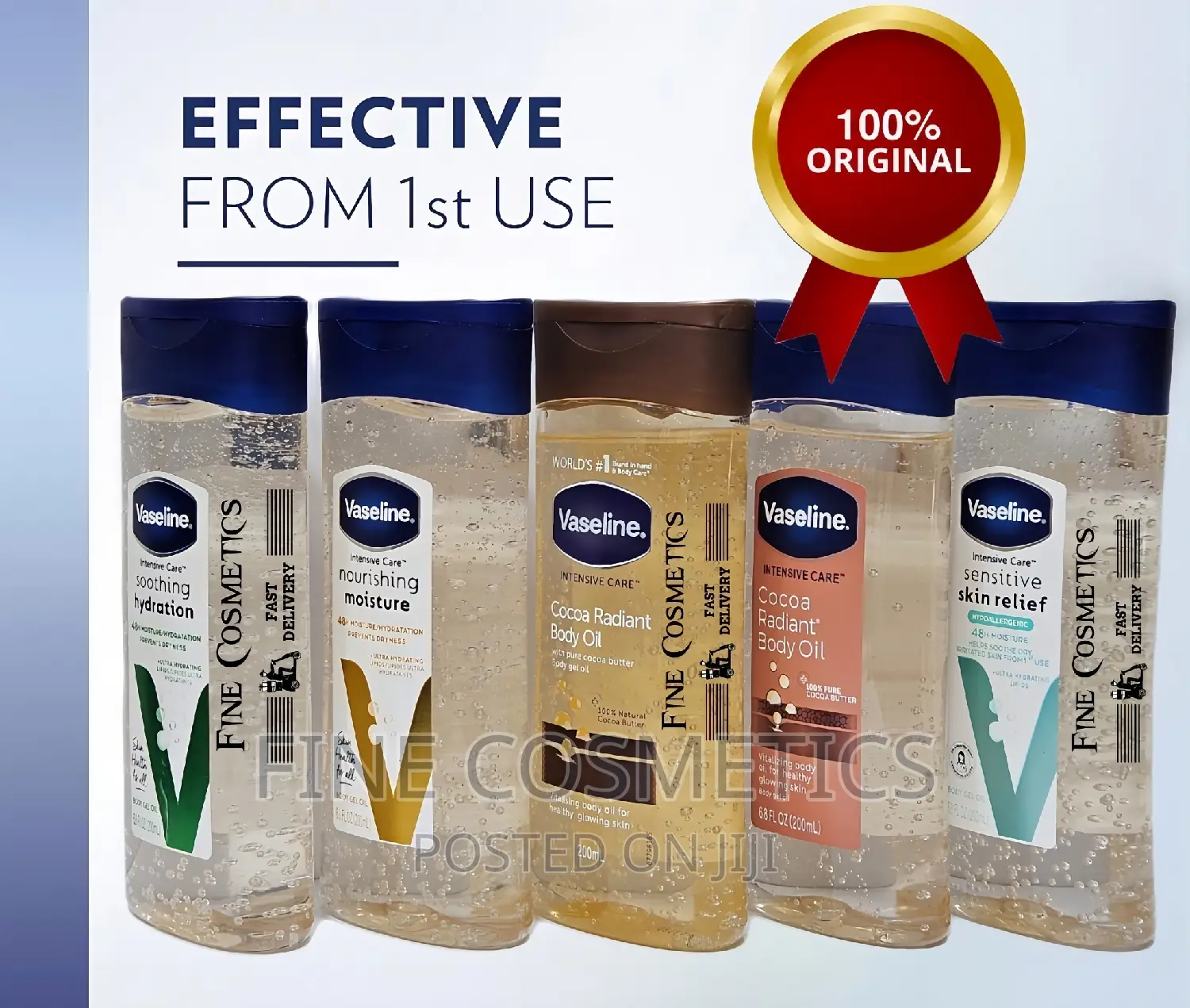 Vaseline Dry Skin Glowing Gels | Moisturising Body Oils.