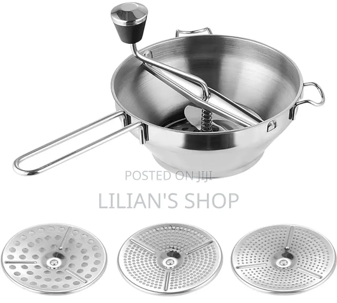 Potatoe Masher Food Mill for Straining Grating Fruits