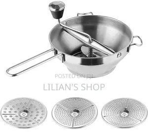 Potatoe Masher Food Mill for Straining Grating Fruits