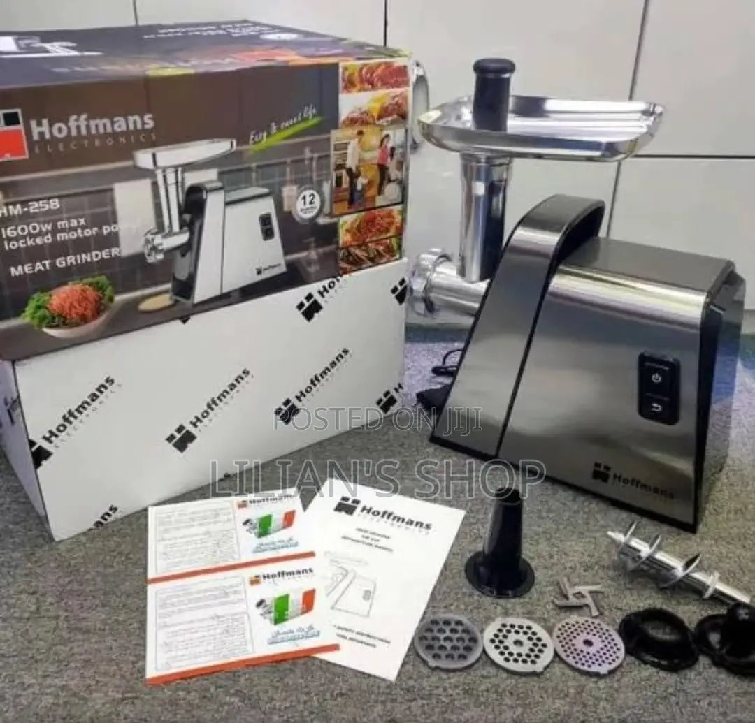 Hoffmans Electric Meat Grinder Mincer Machine -Sliver