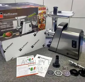 Photo - Hoffmans Electric Meat Grinder Mincer Machine -Sliver