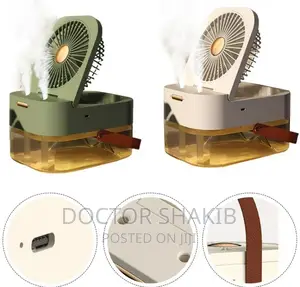 Portable Humidifier With Cooling Fan