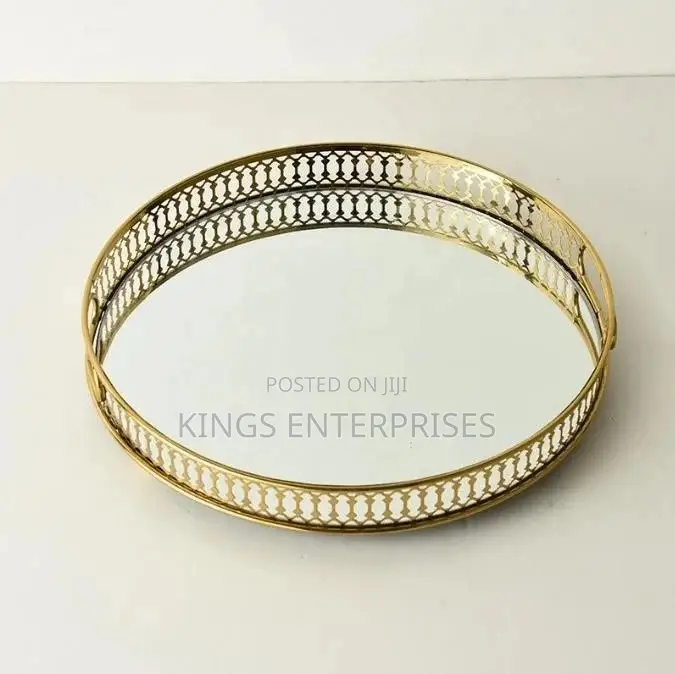 Round Mirror Tray