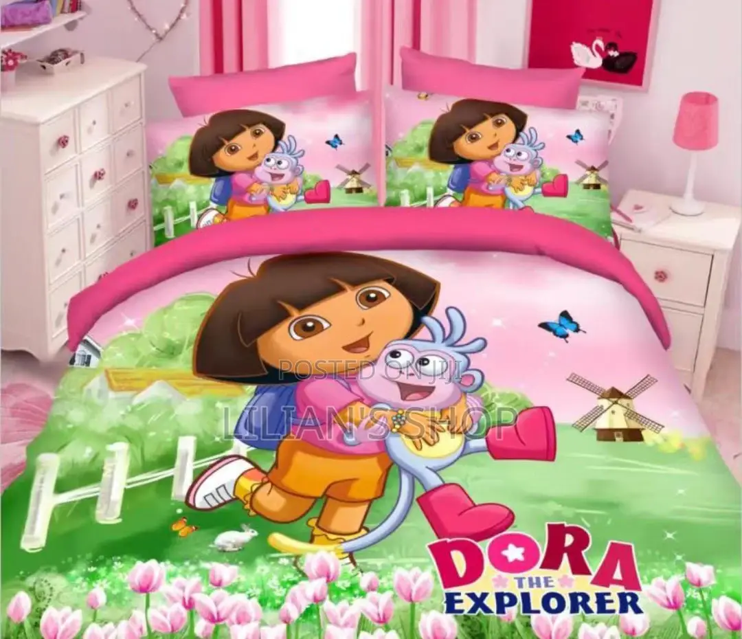 Kids Girls Cartoon Character Duvets -3 PCS