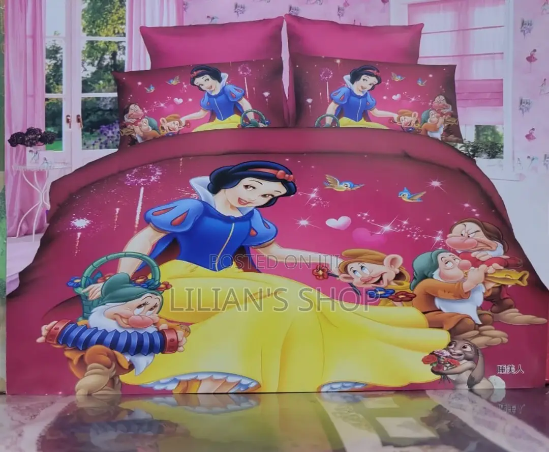 Kids Girls Cartoon Character Duvets -3 PCS