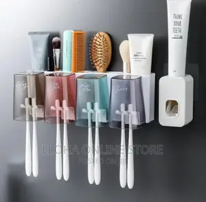 Multifunctional Wall-Mounted Toothbrush Holder