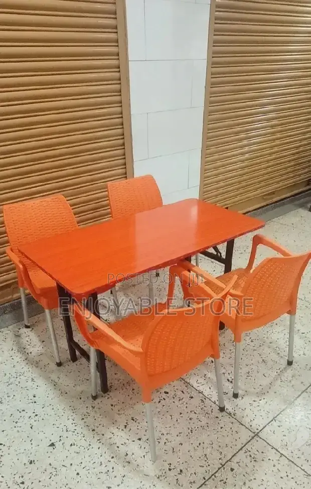 Plastic Chairs and Table