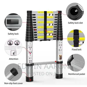 Aluminum Telescopic Extension Ladder 5.1ft