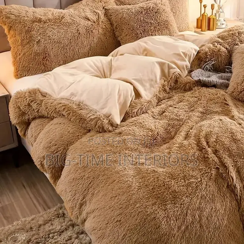 3pcs Faux Fur Duvet Set