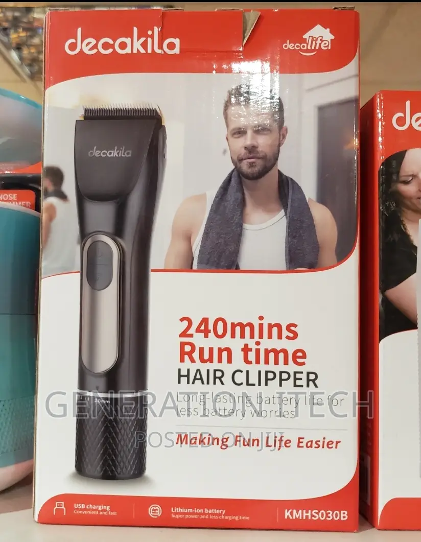 Decakila 2-Speed Rechargeable Hair Clipper LED Display