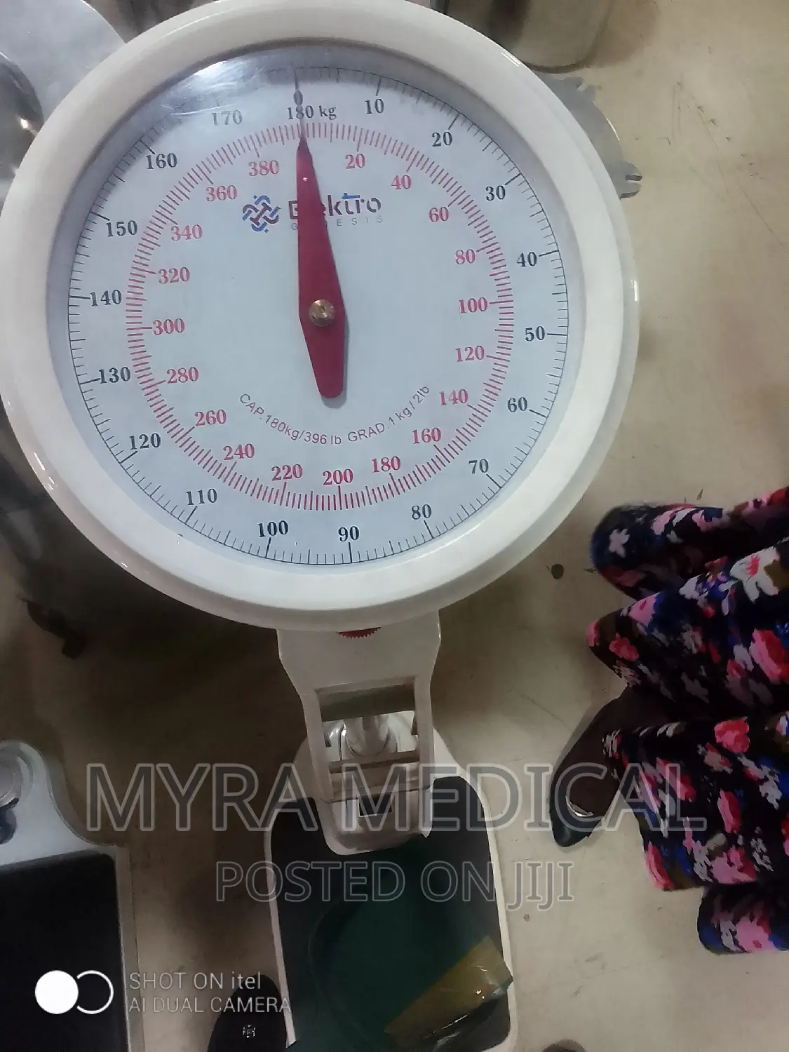 Weighing Scale With a Height Board