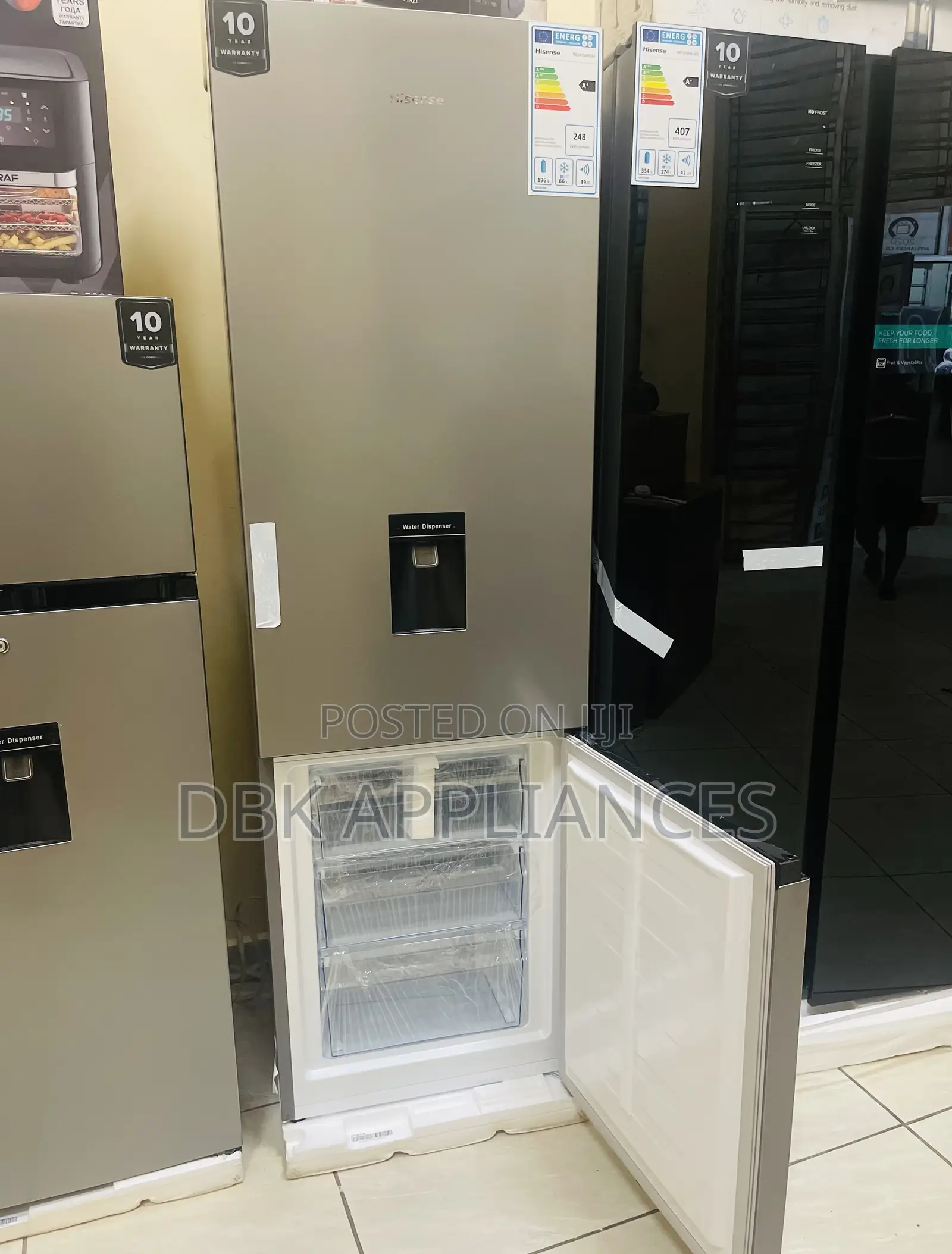 Hisense 341l Refrigerator With a Dispenser 10yr Warranty