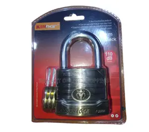 Kinbar Alarm Siren Padlock 70mm - Metallic, Without Guard