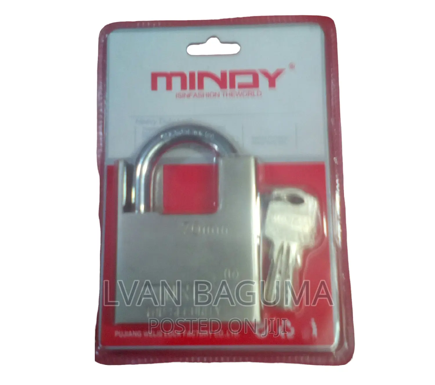 Mindy Heavy Duty Padlock 70mm Silver