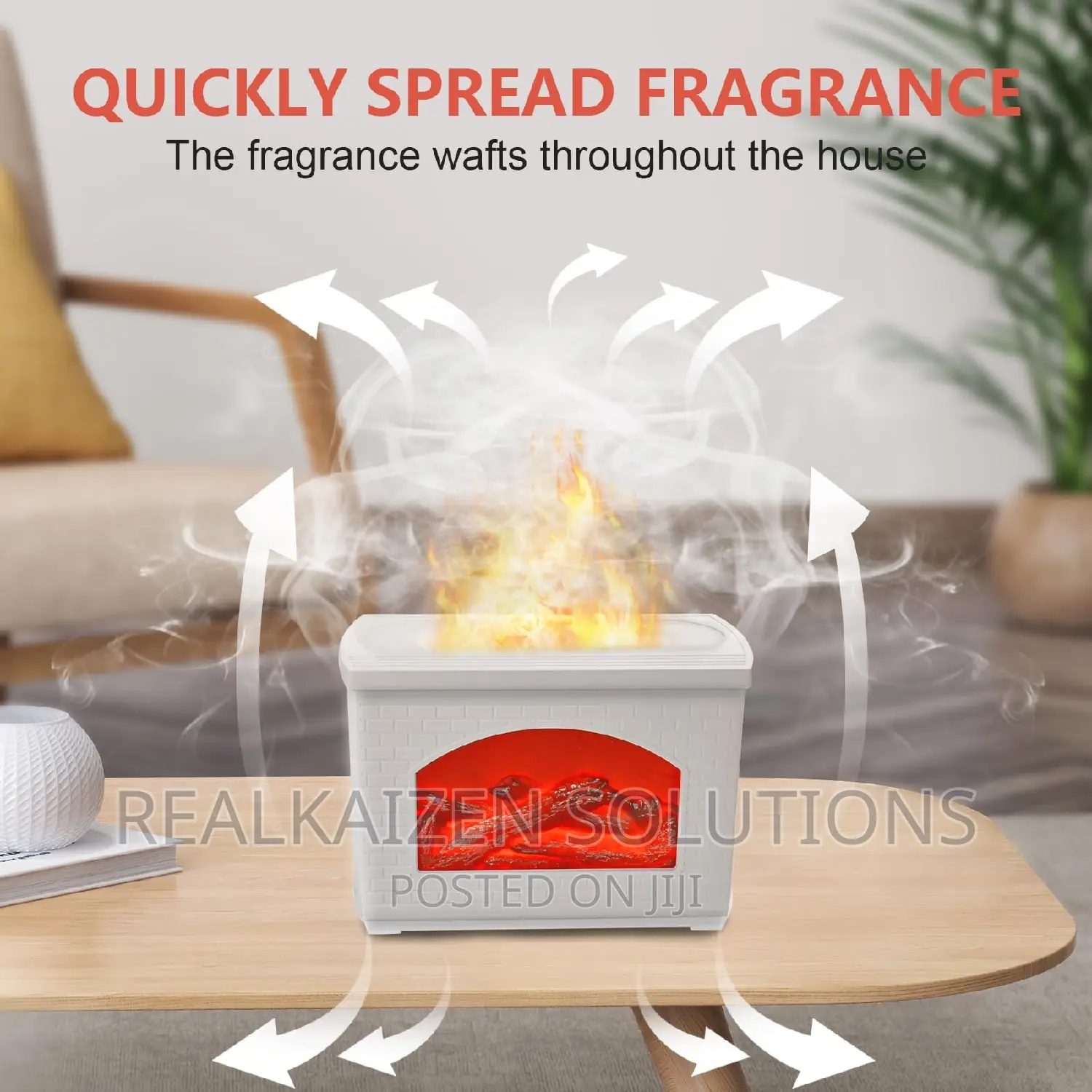 Aromatherapy Flame Humidifier |Diffuser Room Decor Fragrance