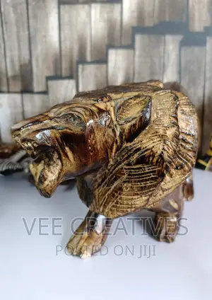 Big Carved Natural Wood Animals Elephant Leopard Tiger Etc.