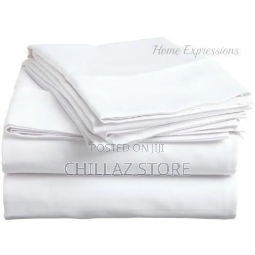 Home Fashion 6*6 Cotton Bedsheets With 2 Pillow Cases