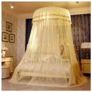 Round Top Mosquito Net – Cream Top Design May Vary
