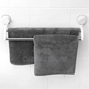 Lightbox
Bathroom Suction Double Towel Rack Rail, White
