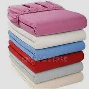 Fitted Bedsheets With 2 Pillowcases- Pink, Color May Vary