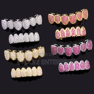 Hip Hop Gold Silver Color Teeth Grillz Men Women