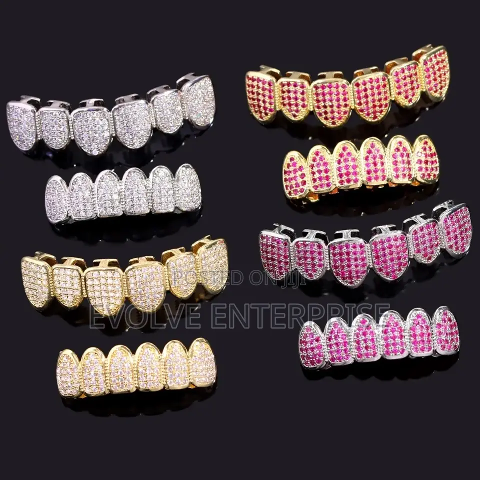 Hip Hop Gold Silver Color Teeth Grillz Men Women