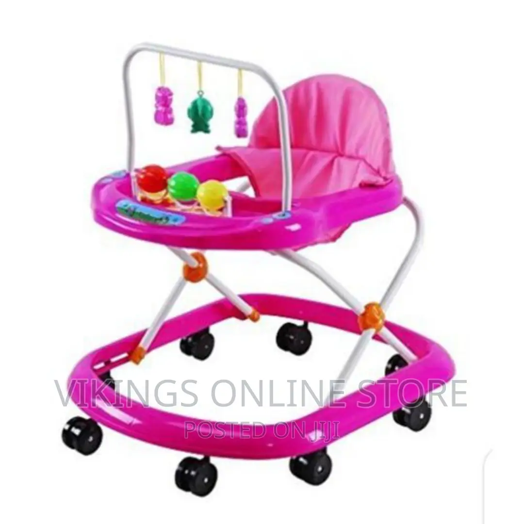 Pink Wheel Baby Walker