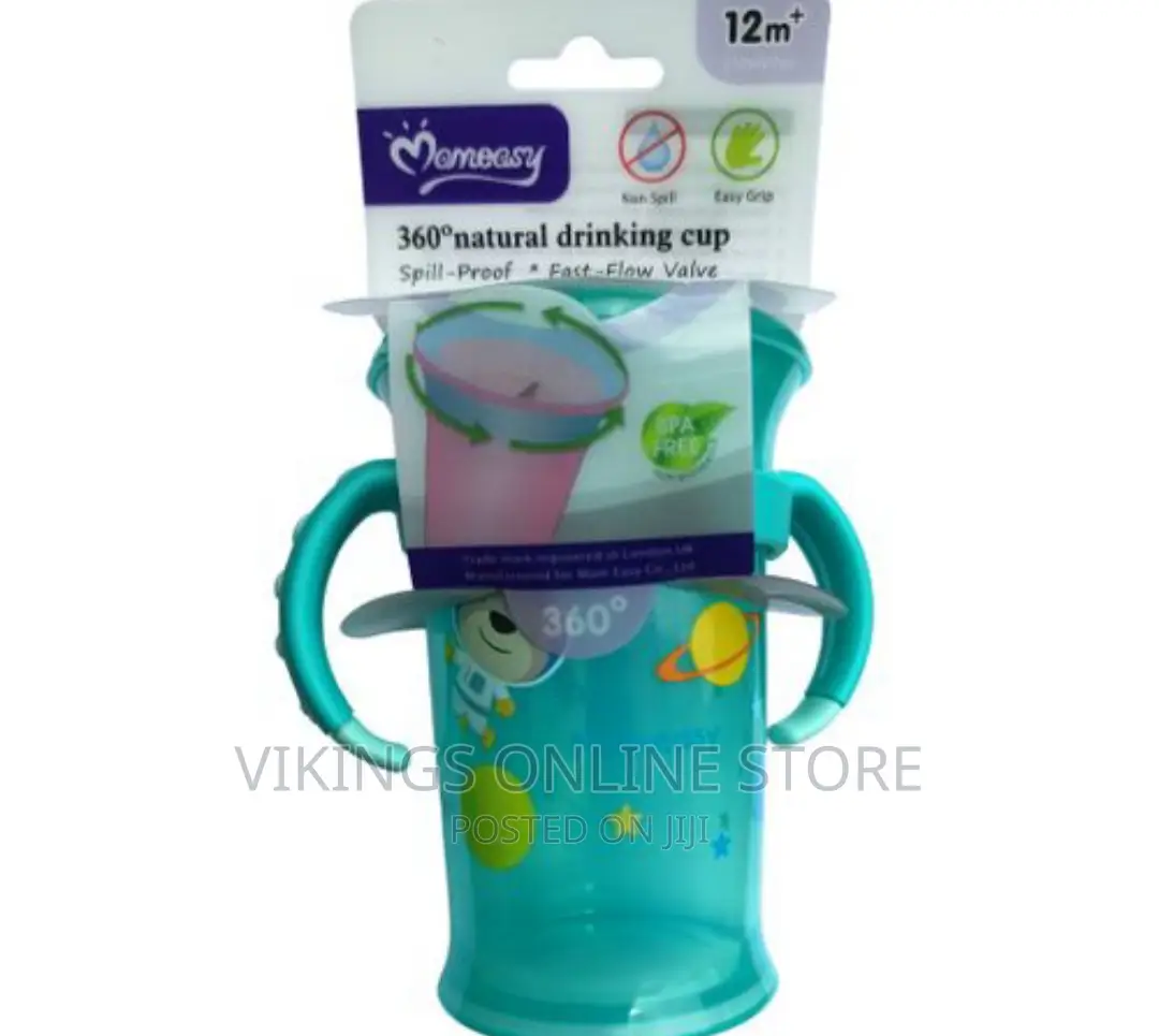 Mom Easy Baby Trainer Sippy Cup 12m+ 360 Degree Non Spill