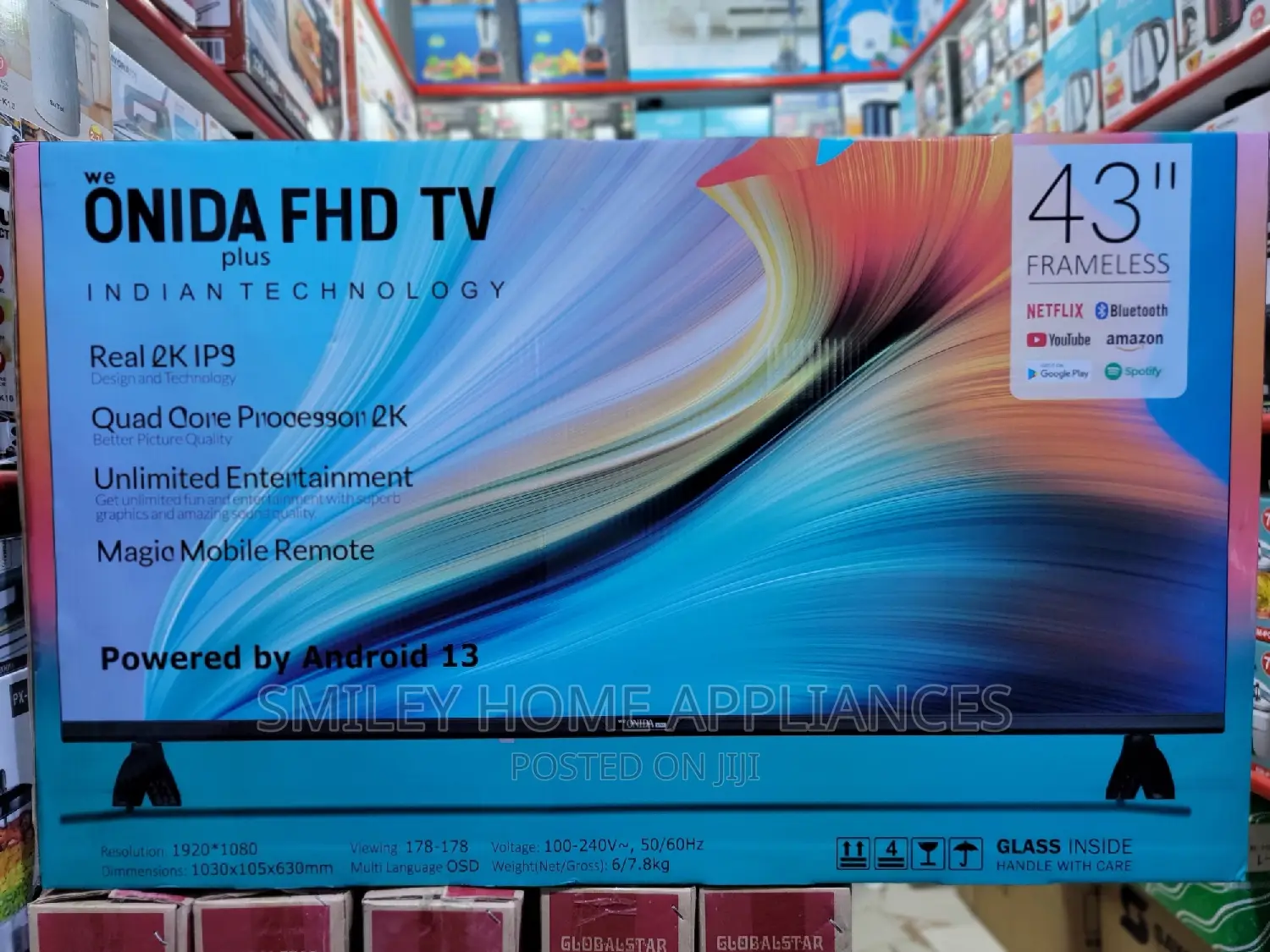 Onida Bluetooth FHD Smart Tv 43inches