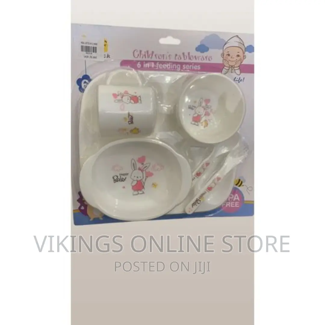 Children's Tableware 6 in 1 Feeding Series - White