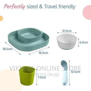 4 Piece Baby Meal Set, Plate, Bowl, Tumbler and Spoon