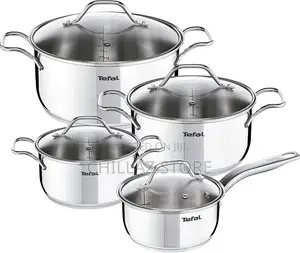Tefal Intuition 8pc Stainless Steel Cooking Set