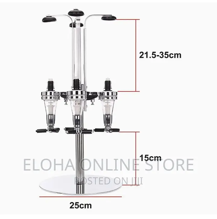 Rotating 4 Bar Bottle Drink Stand