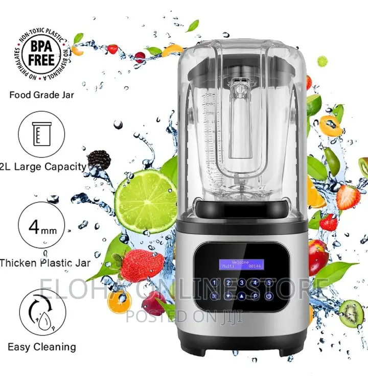 Heavy Duty Blender and Food Processor With Sound Proof