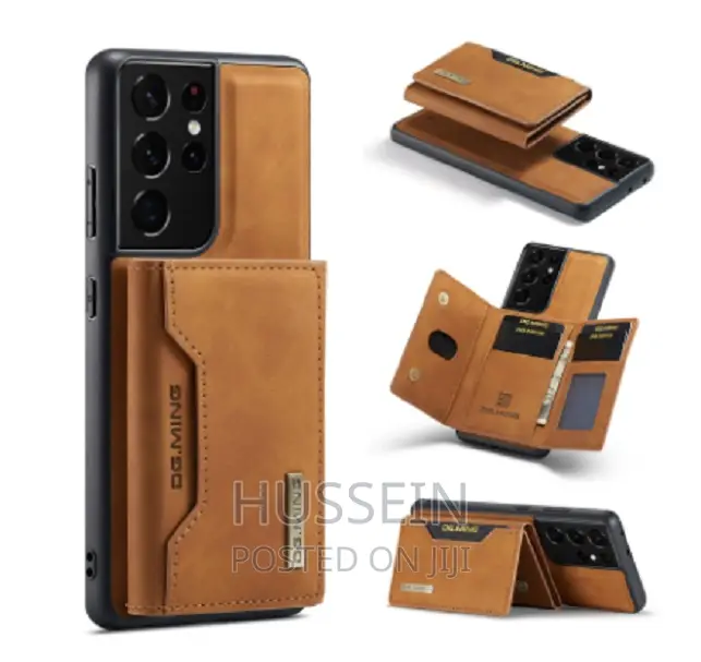 Luxury Leather Magnetic Attraction Phone Case for Samsung Ga