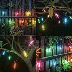 RGB Outdoor String Lights Bulbs 10m Long With 10 Bulbs