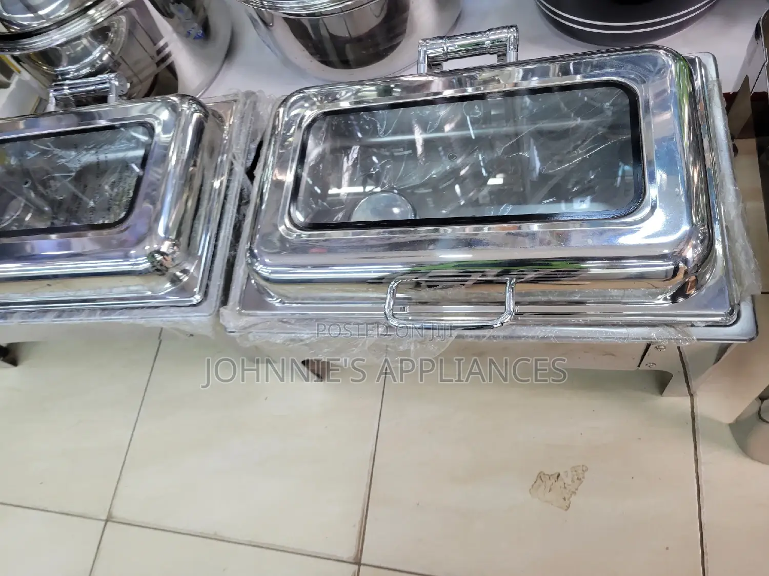 Multifunctional Food Warmer Free Standing With Glass Mirror