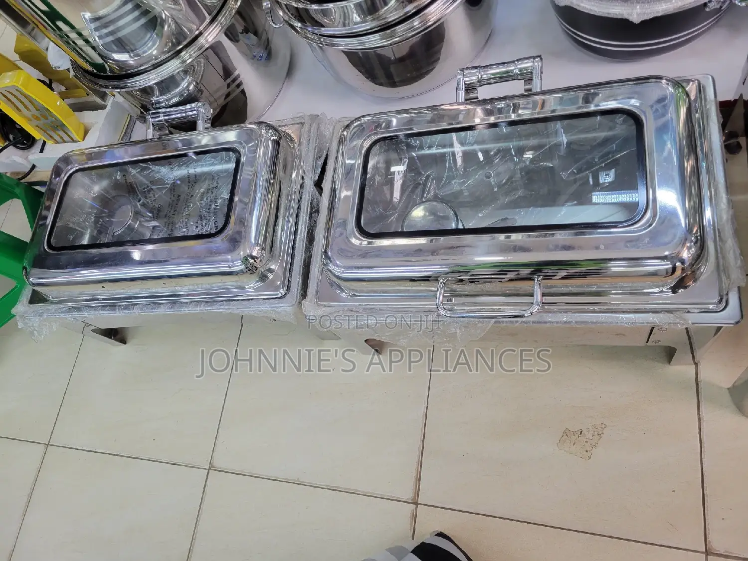 Multifunctional Food Warmer Free Standing With Glass Mirror
