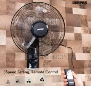 Gepaas 16inch Wall Fan With Remote Control