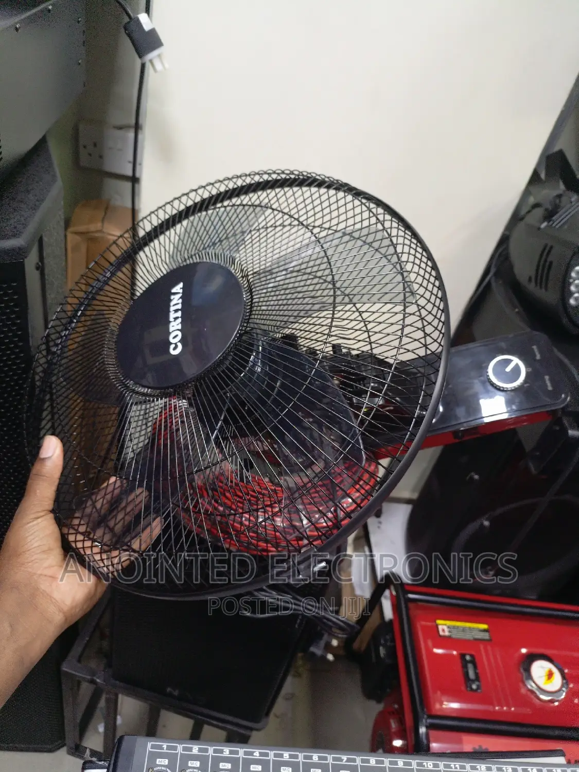 Wall Fans Available Cortina Black