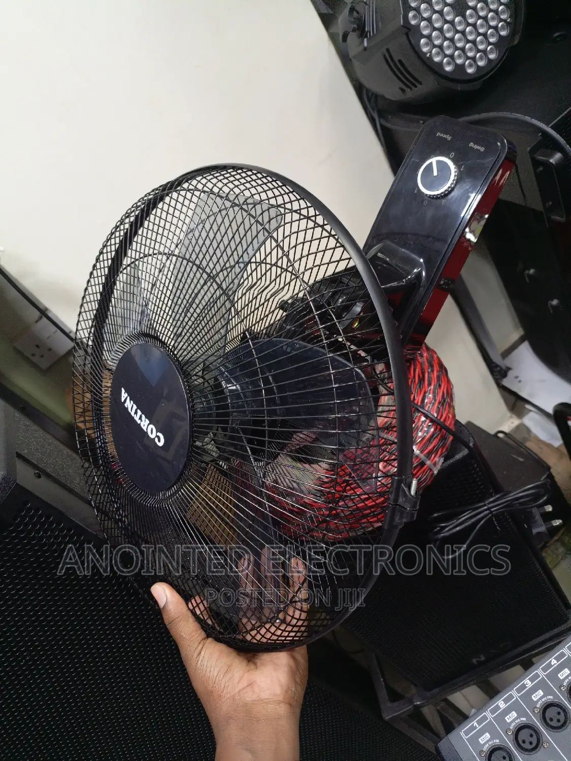 Wall Fans Available Cortina Black