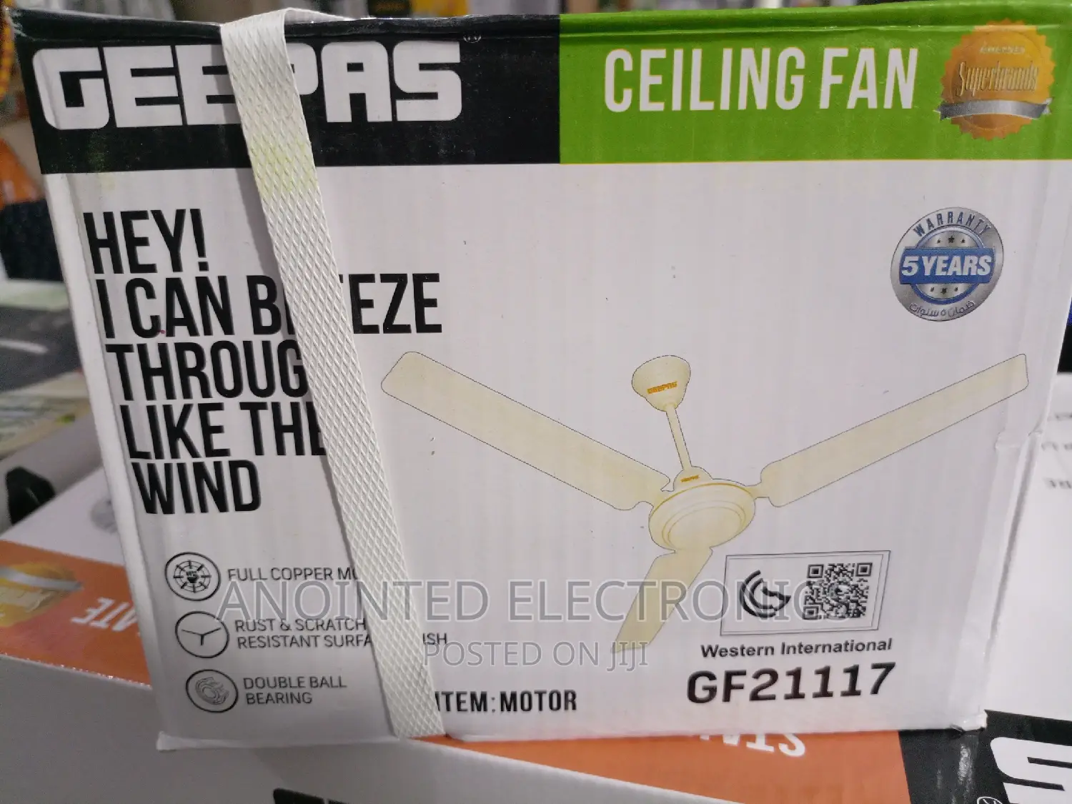 Geepas Ceiling Fans Available