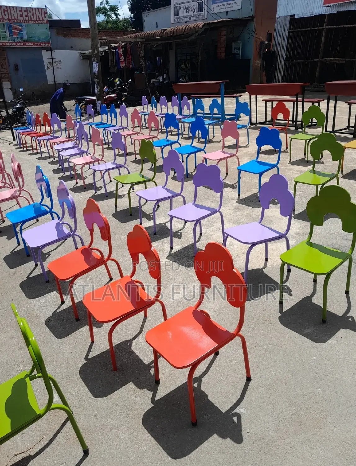 Uganda Made Children's School Chairs.